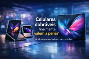 Smartphones dobráveis em superfícies reflexivas, análise de modelos