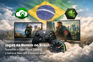 Cena de jogos na nuvem no Brasil com Xbox e desempenho